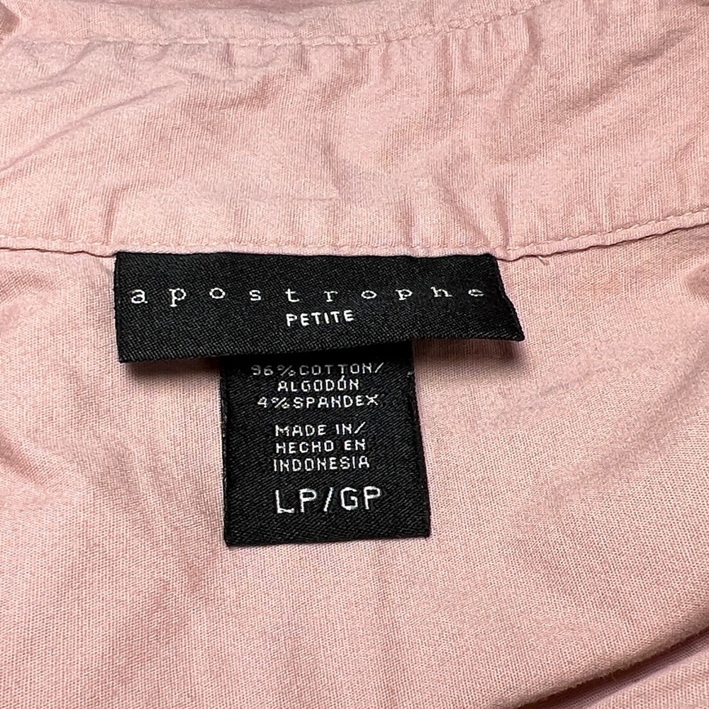👚👕 Two Button-Up Long Sleeve Shirts one blue one pink - Picture 2 of 12